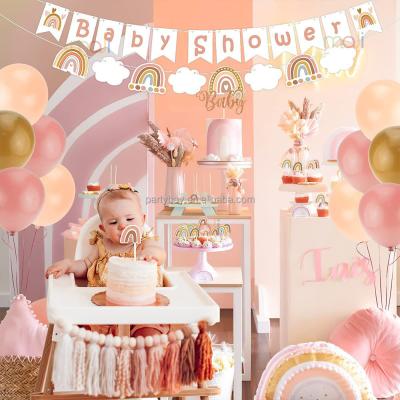 China Paper Confetti Garland Balloon Set Durable Happy Birthday Banner Christmas Baby Shower for Party Decoration for sale