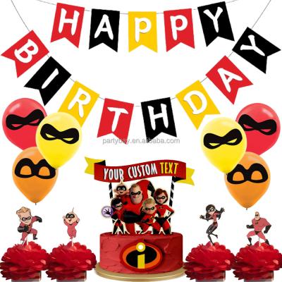 China Durable Hero Theme Birthday Christmas Banner Balloons For Hero Cartoon Party Supplies Decorations for sale