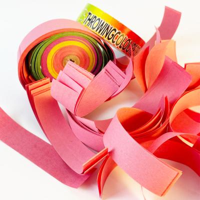 China Use Hand Wedding Colorful Spray Flames Spider Paper Hand Throwing Colorful Spray Paper Snap for sale