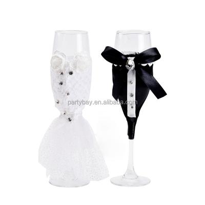 China Modern Manufacturer Wholesale Goblet Water Champagne Glass Set Wedding Restaurant for sale