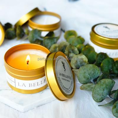 China Wholesale Smokeless and Scented Round and Compact Scented Gel Wax Candle Scented Candles for sale