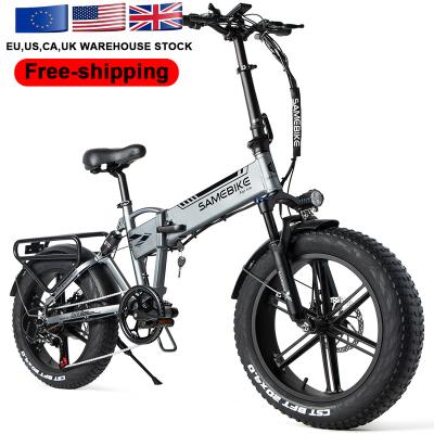 China Moutain bicycle EU warehouse 48V 10Ah lithium ion battery fat tires 750w mountain folding electric bicycle for sale