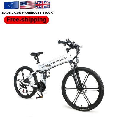 China Free Shipping Long Range Mechanical Powerful Mountain Disc Brake 500w Moutain Electric Bicycle SAMEBIKE LO26-II for sale