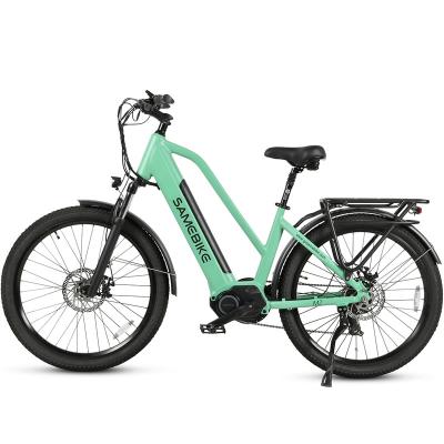 China SAMEBIKE China factory direct supply aluminum alloy electric bicycle lithium battery city e bike for sale