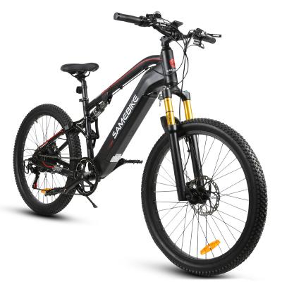 China New Item 48V 500w Aluminum Alloy Mountain Bike Shimano 21 Speed ​​Electric Bicycle Comfortable Saddle MTB Bicycle for sale