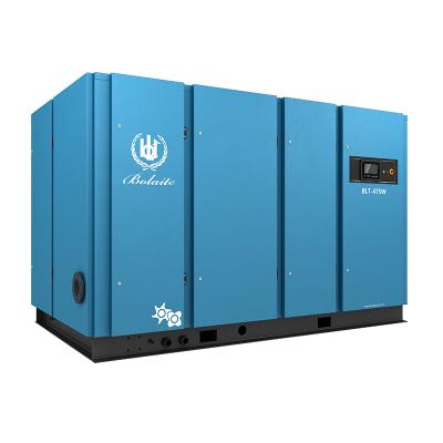 China Low noise 475KW 380v/3ph/50hz lubricated rotary screw industrial high pressure air compressor price for sale