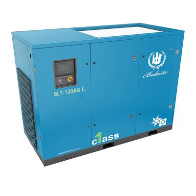 China 5 Bar Lubricated Portable Compressed Air Screw Portable Air Compressor With Dryer for sale