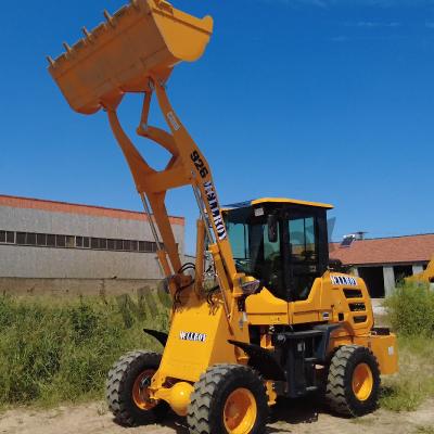 China Hydraulische Ladingsschoppen Op wielen 1,5 Ton Wheel Loader 1500 Kg Rate Load 2400RPM Te koop