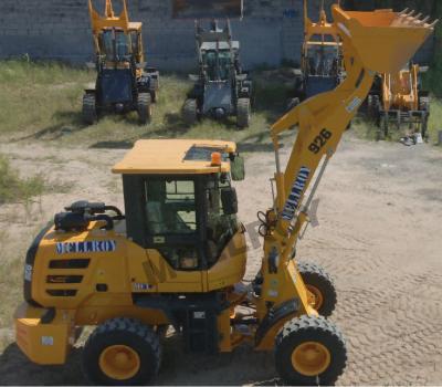 China Construção pequena 1,5 Ton Wheel Loader 3340 quilogramas de peso de funcionamento Isuzu Alex à venda