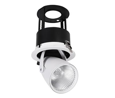 China Warehouse LED Spot Lights Recessed Ceiling Lamp 35W Single Adjustable Living Room COB Downlight for sale