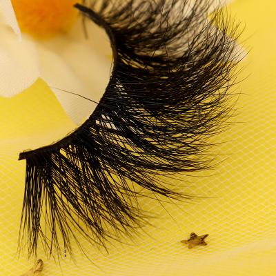 China 100% Luxury Lint Free Lint Lints Customized Hand Made High Quality Dramatic Mink 3d Strip Eyelash Real Boxes 25mm Cruelty Free for sale