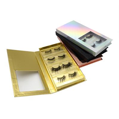 China Crisscross Own Brands Custom Eyelash Pack 4 Pair Custom Eyelash Packaging Box Private Label False Eyelash Hand Made Crisscross zu verkaufen