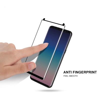 China Full Coverage S9plus Edge Screen Protector Tempered Glass For Samsung S9plus 3D Curved Tempered Glass Screen Protector for sale