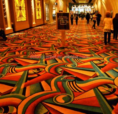 China Washable Casino Carpet Fire Resistant / Fire Proof Carpet For Casino , Luxury Wool Carpet For Casino for sale