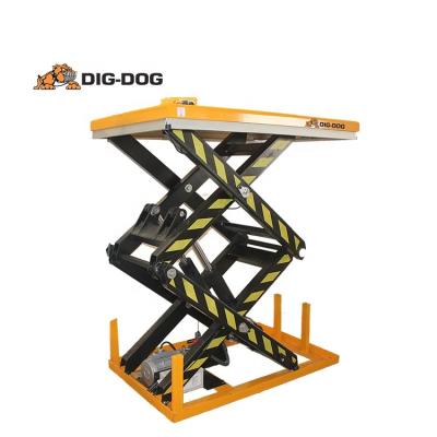 China Building material stores warehouse stationary scissor lift 2 ton stationary scissor lift for sale triple scissor lift table for sale