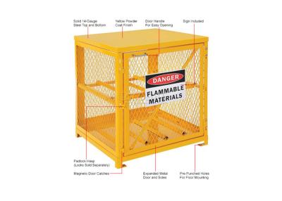 China Vertical 2 To 20 Cylinders Gas Cage Used For Gas Tank And Cylinder Locker for sale