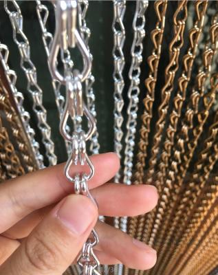 China Aluminum Alloy Metal Chain Link Curtain 1.6mm And 2.0mm Wire Diameter for sale