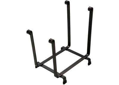 China Precision Black Steel Fence Hearth Firewood Log Rack 18H *17L Bronze Color for sale