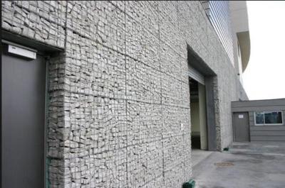 China Silver Wire Gabion Baskets , Gabion Wall Cages For Rock Retaining Walls for sale