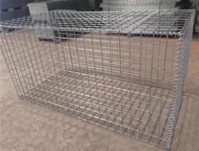 China Professional Custom Gabion Wire Mesh , Silver Wire Cage Retaining Wall for sale