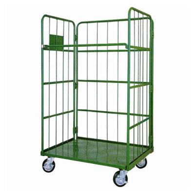 China Hand Trolley Heavy Duty Logistic Warehouse Roll Container with 4 Wheels for sale