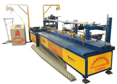 China High Speed 250m2/ hour Iron Fully Automatic Chain Link Machine For 2-6m Width for sale