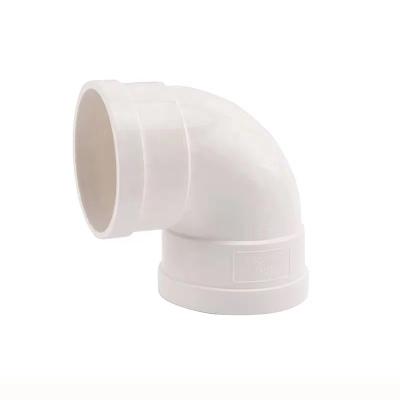 China Pipe Lines Connect 90 Degree PVC Elbow Drainage Pipe Fittings High Quality Product Plumbing Coupling For Water Drainage for sale