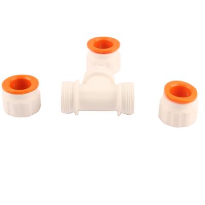 China Hot Selling New Product Quick Water Supply PPR Insert Series Convenient And Quick Connect Tee for sale