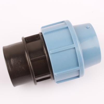 China Water Supply PP Drip Pipe Fittings Hose Femal Adapter PP PE Compression HDPE PP Quick Fit for sale