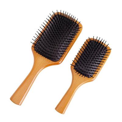 China FYD Luxuray Baby Hair Brush Imported Maple Bamboo Bristle Air Cushion Hairbrush Nylon Wood Hair Brushes for sale