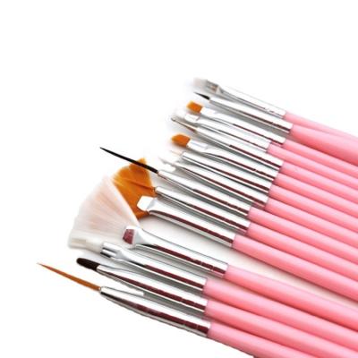 China Beauty Care Make Tools FYD Factory Sale Superior Quality Classic Design Acrylic Nail Brush Art With Different Sizes for sale