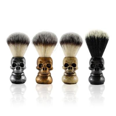 China FYD Men's Grooming New Design Customize Men Skeleton Skull Shaving Beard Brush for Barber or Home Use for sale