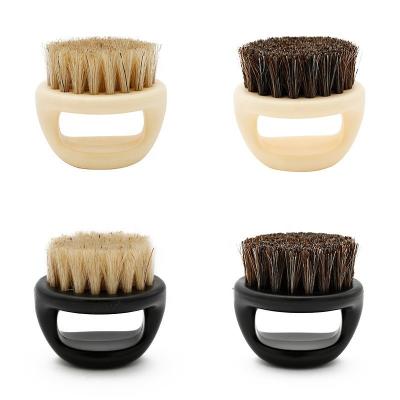 China Bread FYD 2020 Hot Sale Barber Vegan Mens Beard Brush Plastic Handle Hair Brush for sale