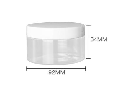 China Cosmetic Wide Mouth Cream Jar 250ml Transparent Food Sealed Jar Storage Jar Kitchen Cereals for sale