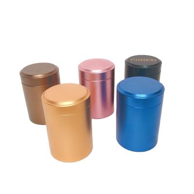 China Cosmetic food packaging/storage/aluminum cans 1round jewelry tin and so on aluminum tin wax food packaging moon cake tin tea jars for sale