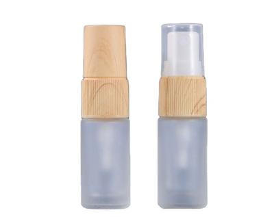 China Personal Care Water Transfer Printing Wood Grain Fine Oil Spray Bottle 10ml Spray Bottle Dropper Bottle for sale