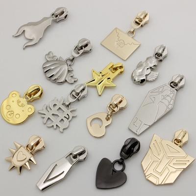 China Other New Metal Zipper Key Zipper Tag ZINC ALLOY ZIPPER PULLER FOR BAG Off-The-Shelf Zipper Head for sale