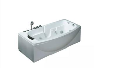 China Compact Chromotherapy Bath Tubs Massage Whirlpool Acrylic Thin Edged for sale