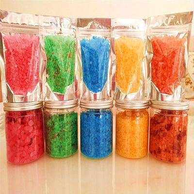 China OEM ODM private label bath salts color change natural spa scrub packaging bath salt for sale