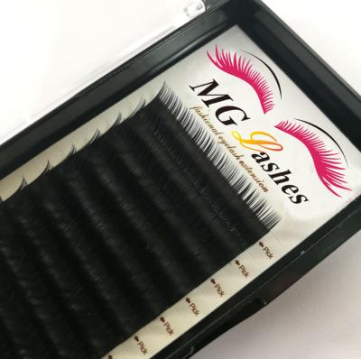 China Fake Silk Individual Korean Silk Mink Eyelashes Individual Eyelash Extensions PBT Mink Eyelash Extensions Private Label Korea for sale