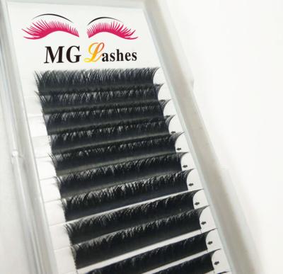 China 2021 Korean PBT China Volume Black V Shape Silk Eyelash Extensions Individual Volume V Shape Lashes Extensions Seller for sale