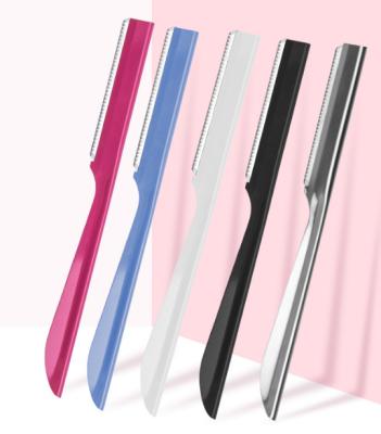 China Replaceable Eyebrow Razor Trimming Knife Sharp Blade Macro Blade Eyebrow Knife For Men And Women for sale