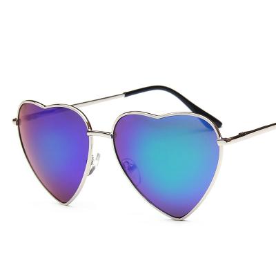 China Wholesale Popular Love Heart Shape Sunglasses Movie Rainbow Movie Sunglasses Mn23 Fashion Sunglasses For Women for sale