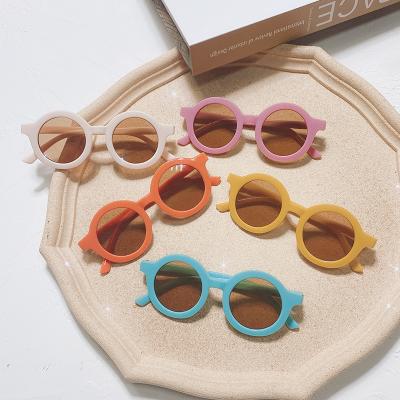 China Fashion Sunglasses Sell Cheap 2021 Wholesale Cute Round Colorful Kid Sun Glass Girl Sunglasses for sale