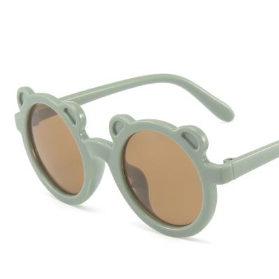 China Fashion Sunglasses Sell Cheap 2021 Wholesale New Fashion Round Bear Design Cute Baby Sun Glasses for sale