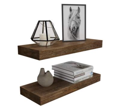 China China Storage Modern Floating Living Room Wall Mounted Rustic Wood Shelf for sale