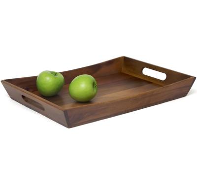 China Sustainable Wooden Tray , Stylish Hot Sale Tea Tray Sushi Snacks Fruit Dish for sale