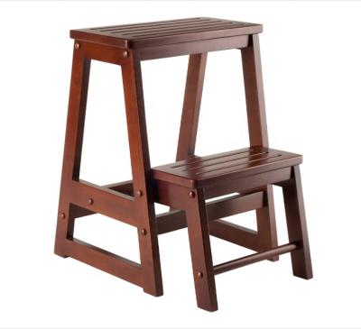 China Wholesale hot sale foldable small price customized living room furniture, double folding stool, wooden step lstool for sale