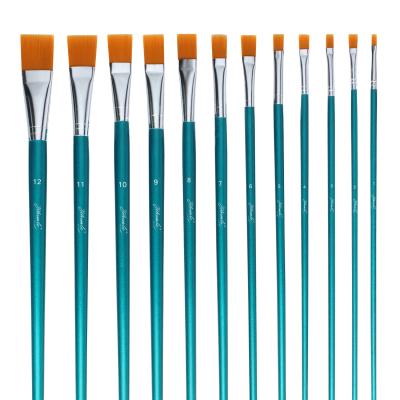 China Portable Wholesale Cheap Artist Brush Quality Paintbrush 12pcs Artist Brush for sale