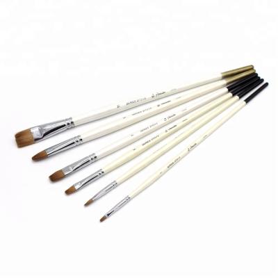 China Professional Oil Painting Pincel Artist Kolinsky Liner Painting Brush Set with High Quality for sale